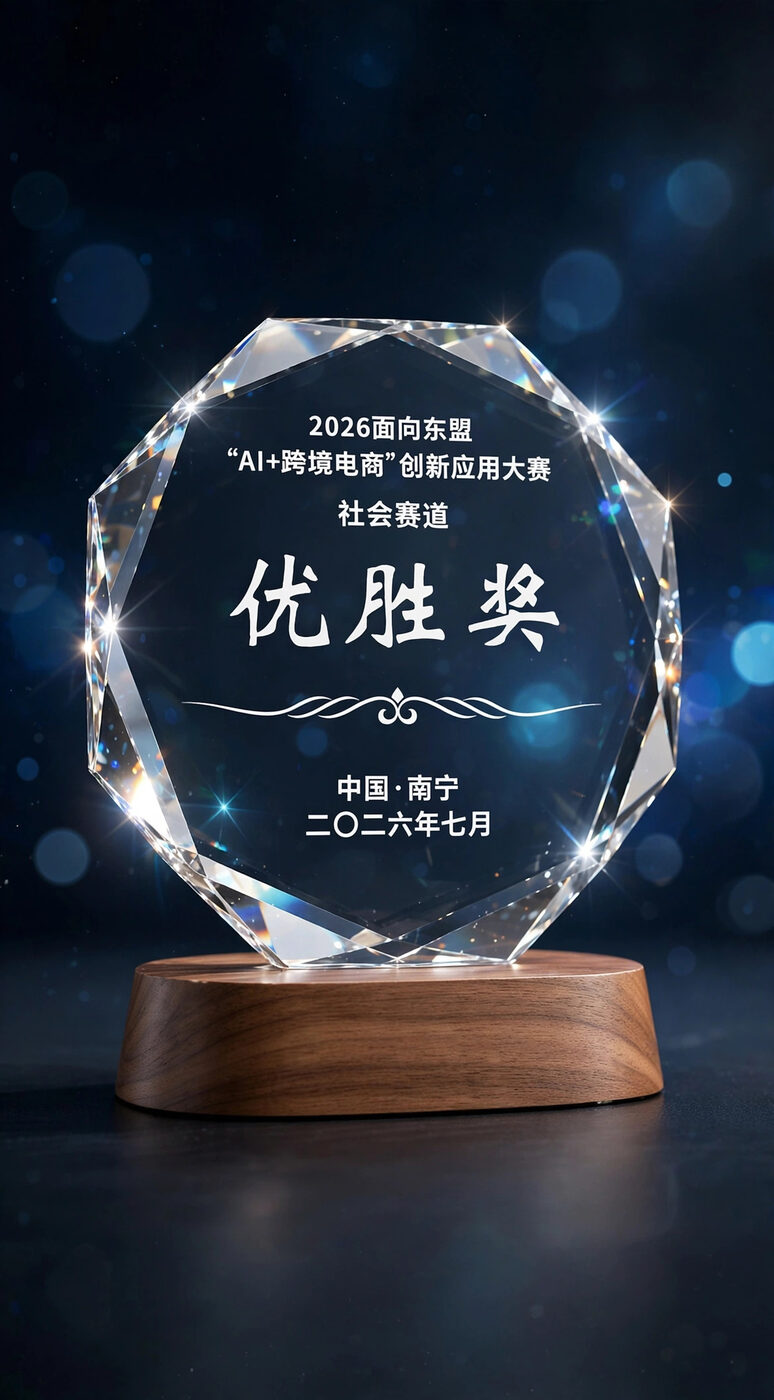 Excellence Award (优胜奖) trophy